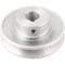 Polia de alum�nio 1 canal, perfil A, 90 mm com furo de 3/4