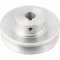 Polia de alum�nio 1 canal, perfil A, 90 mm com furo de 5/8