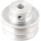 Polia de alum�nio 2 canais, perfil A, 70 mm com furo de 1/2