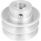 Polia de alum�nio 2 canais, perfil A, 70 mm com furo de 19 mm, VONDER