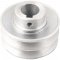 Polia de alum�nio 2 canais, perfil A, 80 mm com furo de 24 mm, VONDER