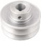 Polia de alum�nio 2 canais, perfil A, 80 mm com furo de 3/4