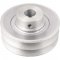 Polia de alum�nio 2 canais, perfil A, 100 mm com furo de 3/4