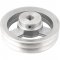 Polia de alum�nio 2 canais, perfil A, 150 mm com furo de 3/4