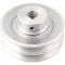 Polia de alum�nio 2 canais, perfil A, 100 mm com furo de 5/8