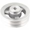 Polia de alum�nio 2 canais, perfil B, 150 mm com furo de 3/4