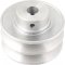Polia de alum�nio 2 canais, perfil B, 90 mm com furo de 5/8