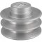 Polia de alum�nio 2 canais, perfil B, 90 mm, sem furo VONDER