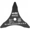 L�mina de 3 pontas, para ro�adeiras, 255 mm x 20,0 mm, VONDER