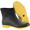 Bota de PVC preta e amarela, cano 3/4, com forro, 37/38, VONDER