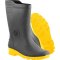 Bota de PVC preta, cano m�dio, 28 cm, com forro, 45/46, VONDER