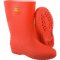 Bota de PVC, vermelha, com forro, 38/39, VONDER