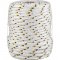 Corda multifilamento tran�ada 12,0 mm x 50 m, branca com detalhes em preto e amarelo, VONDER