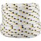 Corda multifilamento tran�ada 16,0 mm x 50 m, branca com detalhes em preto e amarelo, VONDER