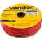 Corda multifilamento tran�ada 6,0 mm x 165 m, vermelha, em carretel, VONDER